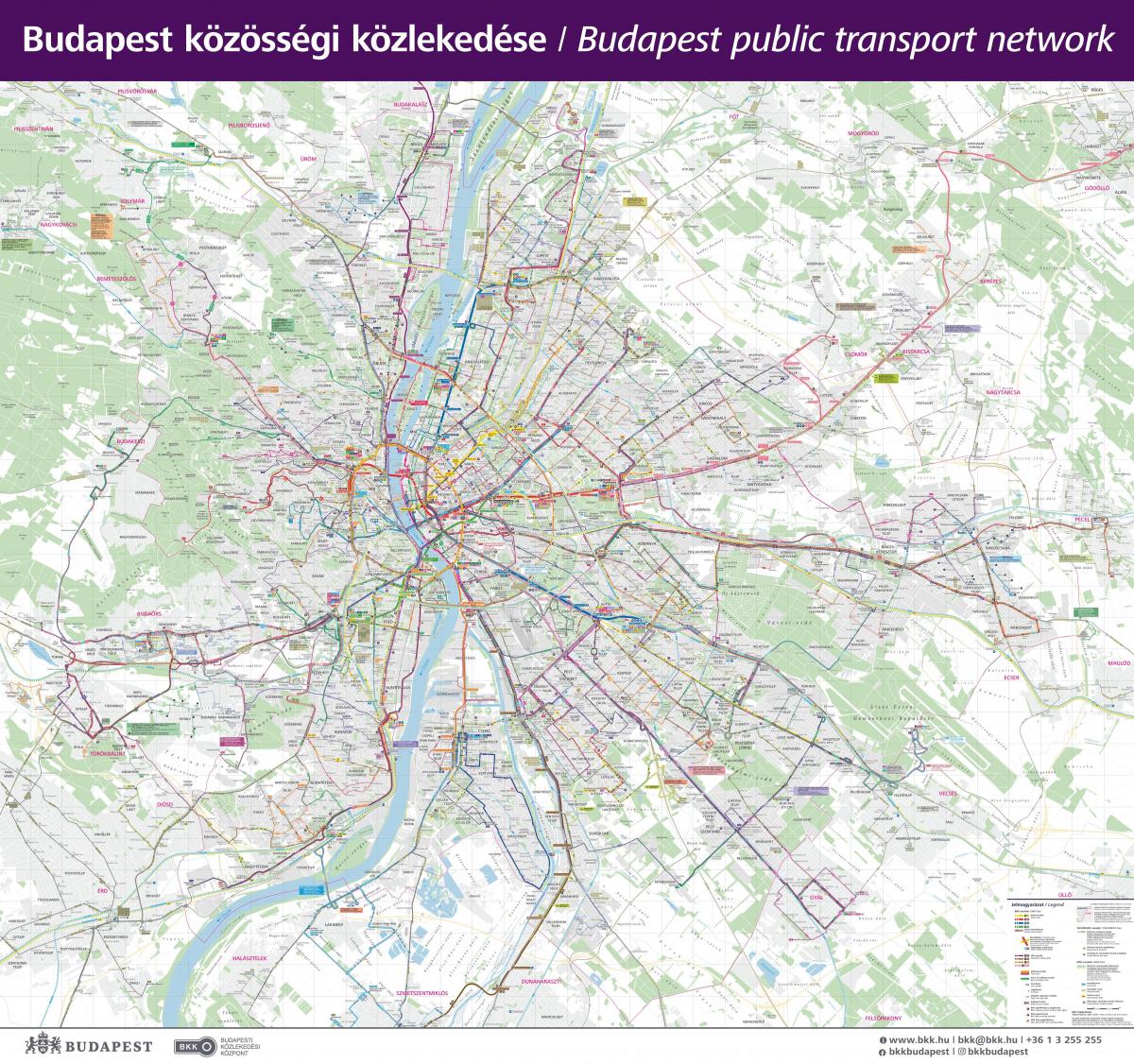 Kaart van Boedapest